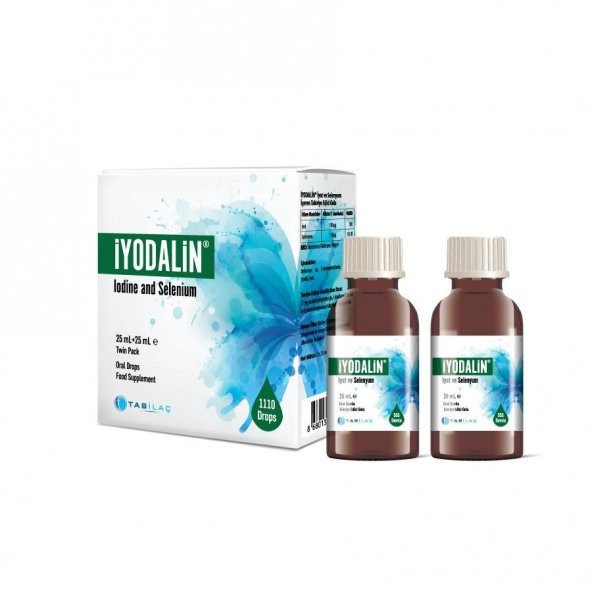 İyodalin İyot ve Selenyum İçeren Takviye Edici Sıvı Gıda 50(2x25) ml ürün görseli 1