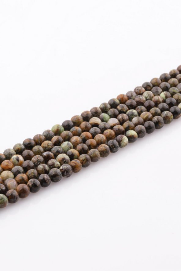 Green Opal Doğal Taş Dizi 6 mm Küre Kesim ürün görseli 1