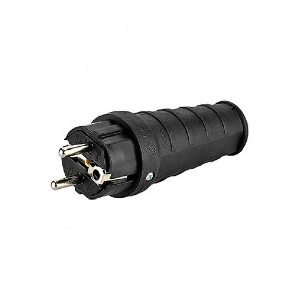 KAUÇUK 1x16 A TOPRAKLI FİŞ 4001 ürün görseli 1