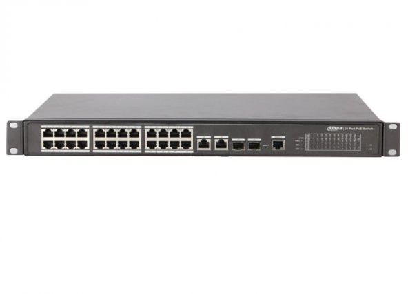 Dahua PFS4226-24ET-360 24 Port  250 Metre Poe İletimi Poe Switch ürün görseli 1