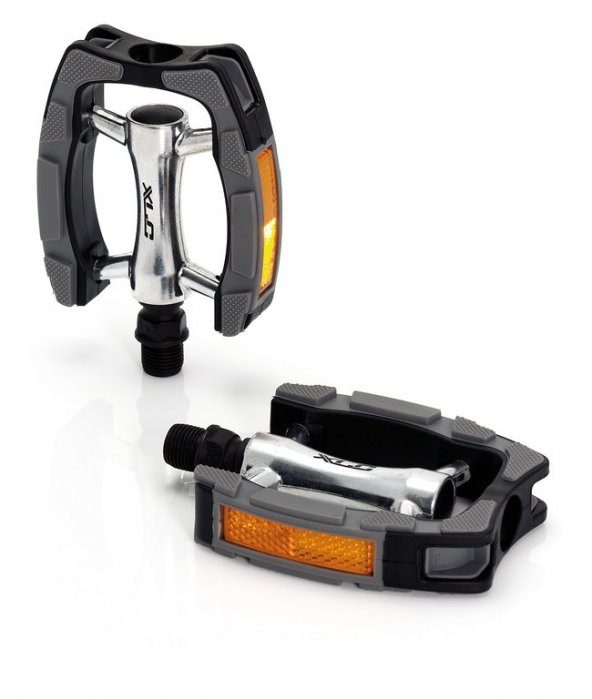 XLC PEDAL CITY COMFORT ALUMINYUM PLASTIC SİYAH-GÜMÜŞ-GRİ 2021 ... ürün görseli 1