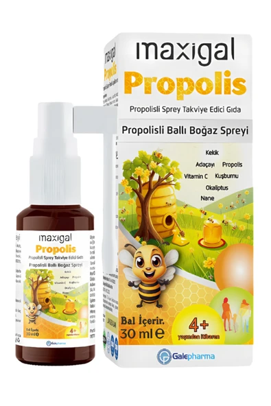 Maxigal Propolisli Ballı Boğaz Spreyi 30 ml ürün görseli 1