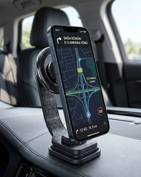Manyetik Araç Telefon Standı Katlanabilir Telefon Tutucu
