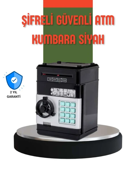 Şifreli ATM Kasa Görünümlü Para Biriktirme Kumbarası
