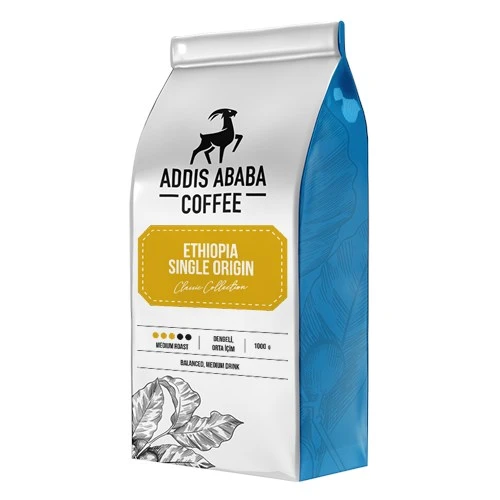 Addis Ababa Coffee Etiyopya Single Origin Çekirdek Kahve 1000 Gr. ürün görseli 1