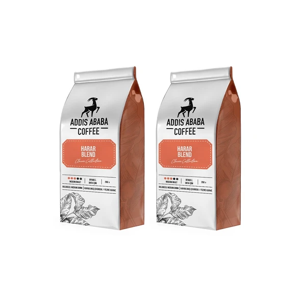 Addis Ababa Coffee Harar Blend 250 gr x 2 ürün görseli 1