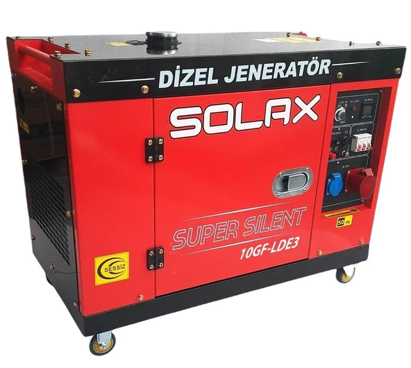 Solax 10GF-LDE-3 Marşlı Kabinli Trifaze Dizel Jenerator ürün görseli 1