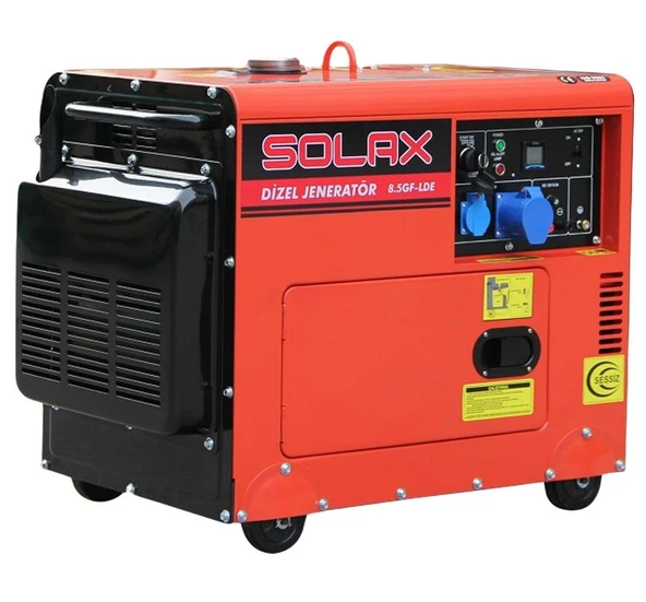 Solax 8.5GF-LDE Marşlı Kabinli Monofaze Dizel Jenerator ürün görseli 1