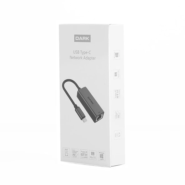 Dark (DK-NT-U31LAN) Type-C to 10/100Mbps Ethernet - Resim 3