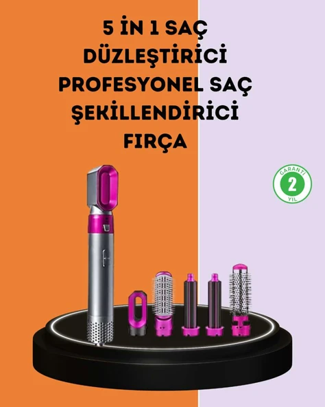 Çok Fonksiyonlu Saç Kurutma ve Şekillendirme Makinesi 5 Başlık