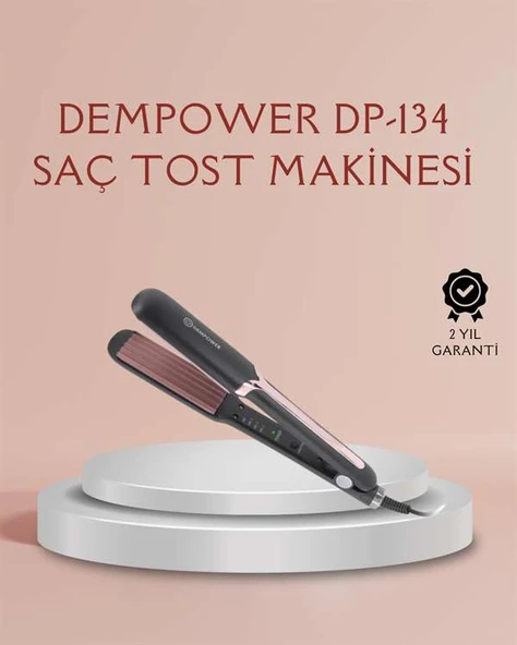DP-134 Tost Saç Şekillendirici – Hızlı Isınan, Kalıcı ve Belirgin Dalgalar İçin İdeal