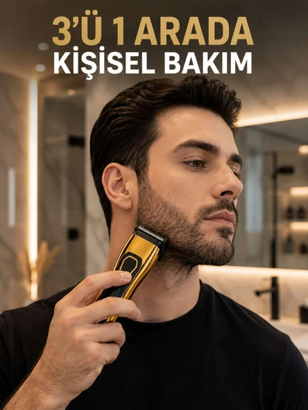 Saç, Sakal, Burun ve Kulak Bakımı İçin Çok Amaçlı Tıraş Makinesi