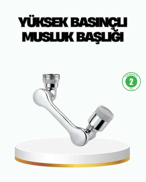 Üç Segmentli 1080 Derece Musluk Aparatı Esnek Döner Havalandırıcı Pratik Kullanım