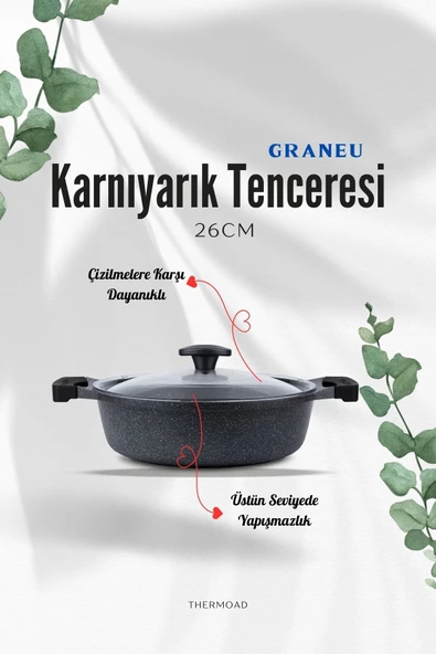 ThermoAD | Tencere Seti | Graneu Serisi | 7 Parça | Gri - Resim 3