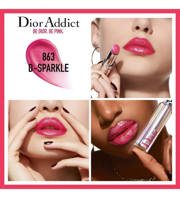 Dior Addict Stellar Shine- D Sparkle 863 Ruj Refill ürün görseli 1