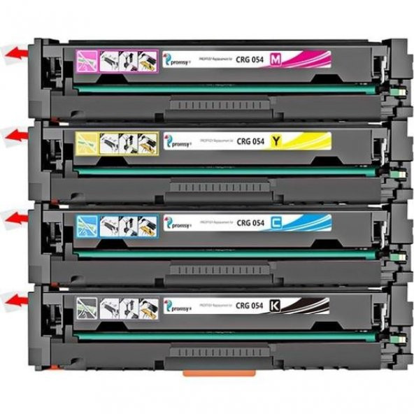 Canon i-Sensys MF641CW CRG054 CMYK 4 Renk Muadil Toner Seti ürün görseli 1
