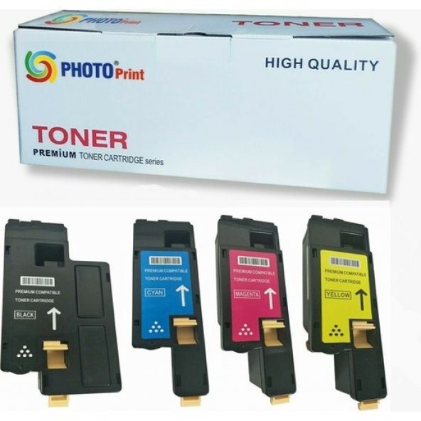 Photo Print Xerox Phaser 6000 4 Renk Ithal Muadil Toner Seti 2.000 Syf Renkli ürün görseli 1