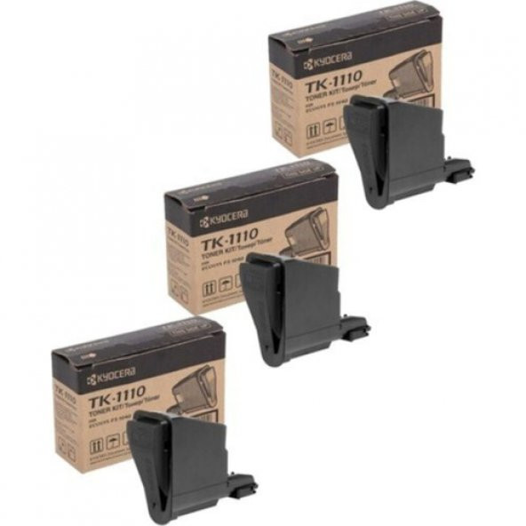 Xplus Kyocera Ecosys TK-1110 FS1040 Mfp Muadil Toneri 2.500 Sayfa Chipli 3lü Set ürün görseli 1