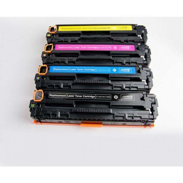 Premium Canon LBP5050 Uyumlu 4 Renk Muadil Toner Seti ürün görseli 1
