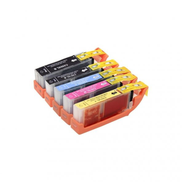 For Lexmark Canon Pixma Mg7150 Muadil Kartuş Takım 5 Renk Set Yüksek Kapasite 550Xl 551Xl ürün görseli 1