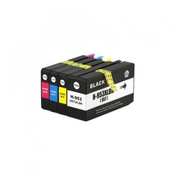 Photo Print HP 953XL 4 Renk Muadil Kartuş Seti ürün görseli 1