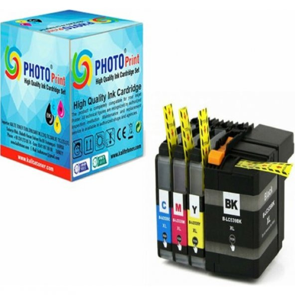 Photo Print MFC-J3520 Kartuş Set 4 Renk Takım Muadil Yüksek Kapasite LC-565XL-LC-569XL ürün görseli 1