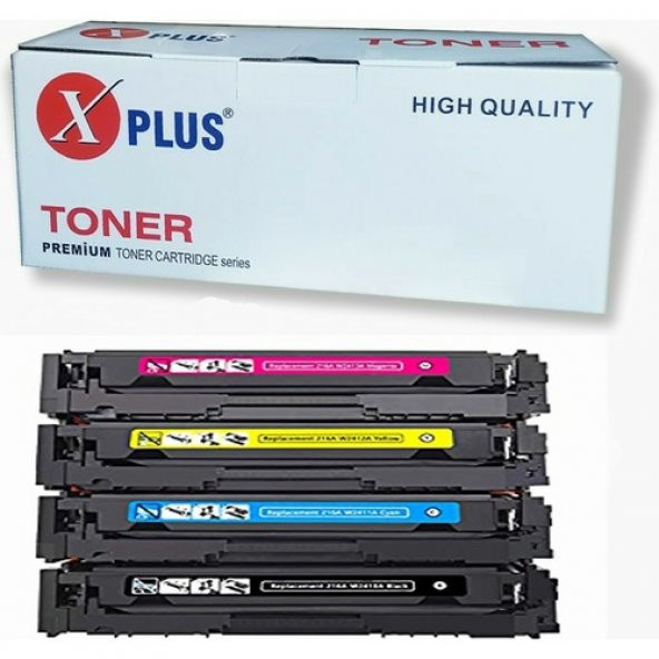 Xplus Hp Color Laserjet Pro M155NW / M182N / M182NW / M183FW 216A 4 Renk Ithal Muadil Toner Seti 1.050 Syf Renkli Chipli ürün görseli 1