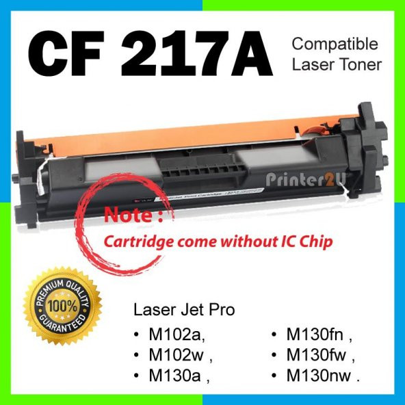 HP CF217A CHİPLİ Toner M102a,M102w,M130a,M130fn,M130fw,M130nw ürün görseli 1