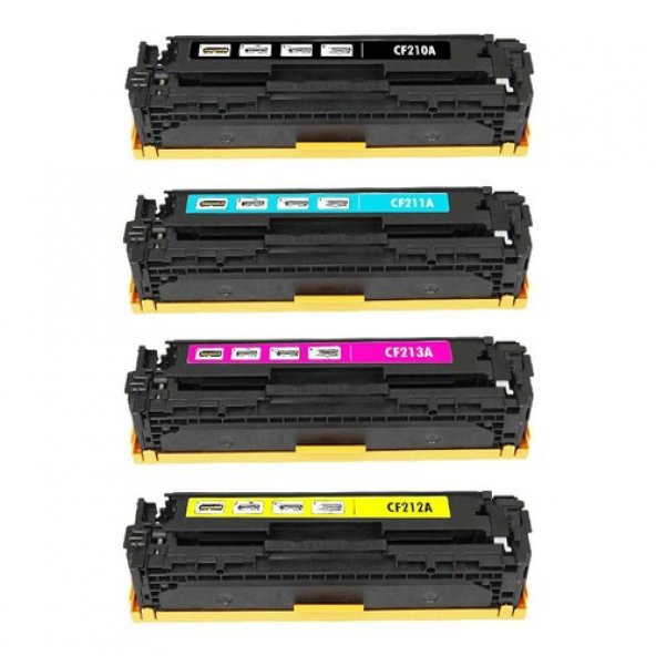 Hp Pro M276, M251 Uyumlu Renkli Muadil Toner 4 Renk -Hp 131A ürün görseli 1