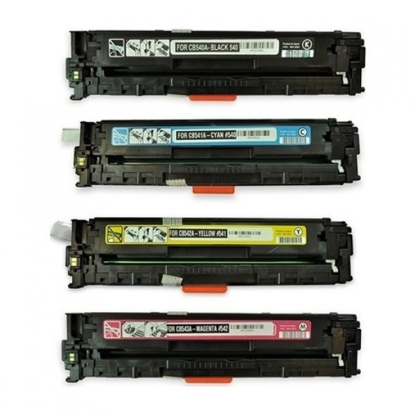 İnkwell Hp 125A Cb540-41-42-43 Komple Set (Cmyk) Muadil Toner ürün görseli 1
