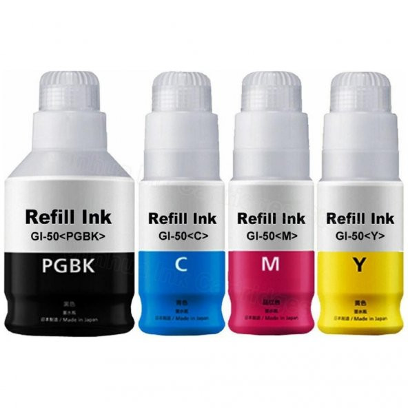 Photo Print  Canon Pixma G6091 (Yeni Seri) 4 Renk Mürekkep Seti - Renkli ürün görseli 1