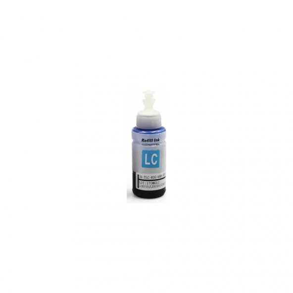 Photo Print Ecotank T6735 673 115 L8180 Lc Açık Mavi Light Cyan Muadil Mürekkep 70 ml ürün görseli 1