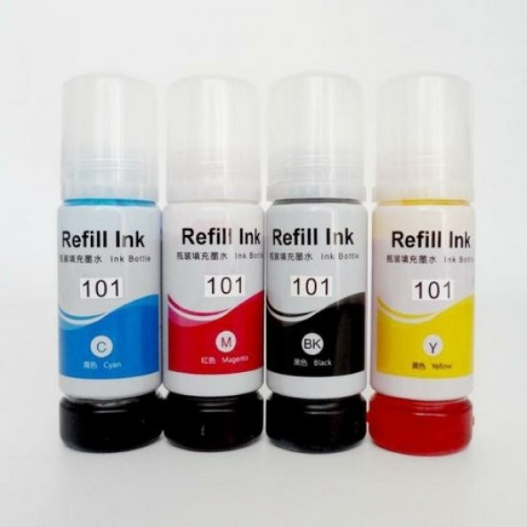 Photo Print Epson 101 Ecotank L6160 Uyumlu 4 Renk Mürekkep Seti ürün görseli 1