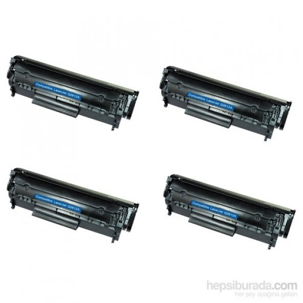 Retech Hp 12A Q2612a Toner Muadil Yazıcı Kartuş 4 Lü Ekonomik Paket ürün görseli 1