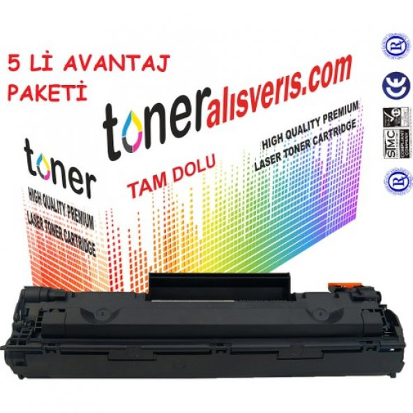 Paintter Hp Q 2612A 5Li Paket- 1010, 1012İ, 1015, 1018, 1020, 1022 Muadil Toner ürün görseli 1
