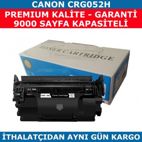 Renkli Toner Canon Crg-052H Siyah Muadil Toner 9.000 ürün görseli 1