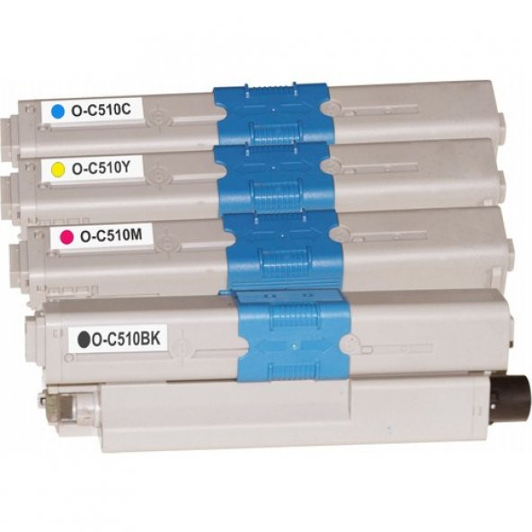 Premium® Oki C510DN Uyumlu 4 Renk Muadil Toner Seti ürün görseli 1