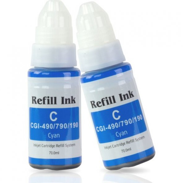 Premium® Canon G3400 Tanklı Yazıcı Uyumlu Muadil Mavi Mürekkep 70Ml ürün görseli 1