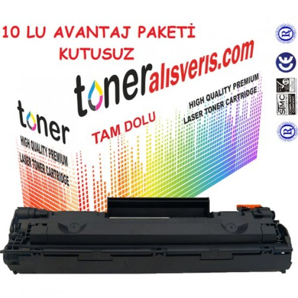 Paintter Hp Ce 285A 10Lu Paket Kutusuz Muadil Toner P1100, P1102W, M1132, M1212, M1219 ürün görseli 1