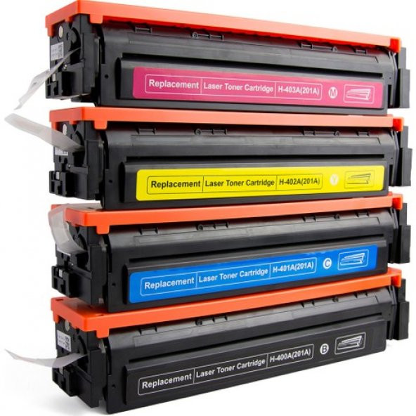 HP CF400 Uyumlu 4 Renk Muadil Toner Seti ürün görseli 1
