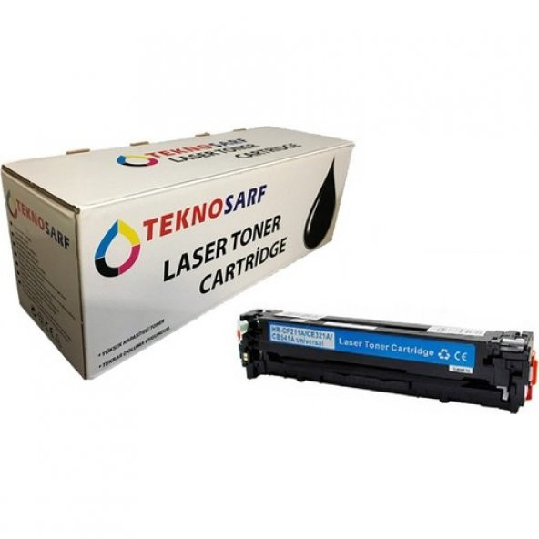 Teknosarf Hp Ce321A Mavi Muadil Toner - Resim 2