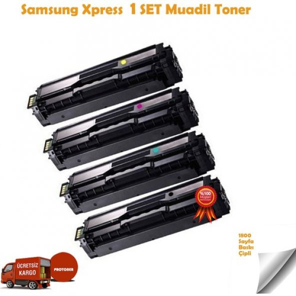 Proprint Samsung C1810W Muadil Toner K504/Y504/C504/M504 1 Set Renkli 1800 Sayfa ürün görseli 1