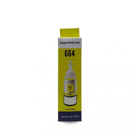 Epson T664 Uyumlu Sarı İthal Muadil Mürekkep 70Ml(YENİ ÜRÜN) ürün görseli 1