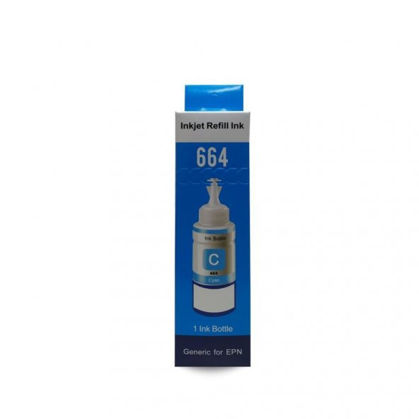 Epson T664 Uyumlu Mavi İthal Muadil Mürekkep 70Ml(YENİ ÜRÜN) ürün görseli 1