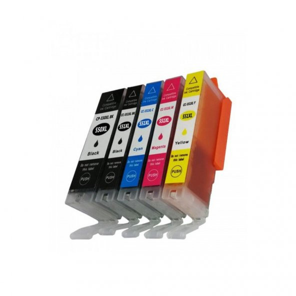 Canon MG5450/MG5550/MG5650 Muadil Kartuş 5 renk 550XL-551XL ürün görseli 1