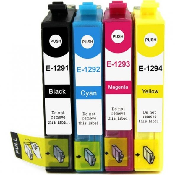 Premium Epson Workforce WF7015 Uyumlu 4 Renk Muadil Kartuş Seti ürün görseli 1
