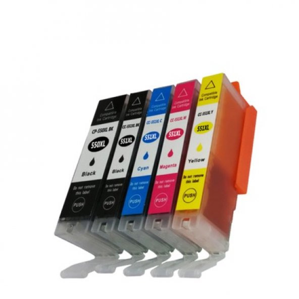 PhotoPrint Canon MG5650 Uyumlu 5 Renk Muadil Kartuş Seti ürün görseli 1