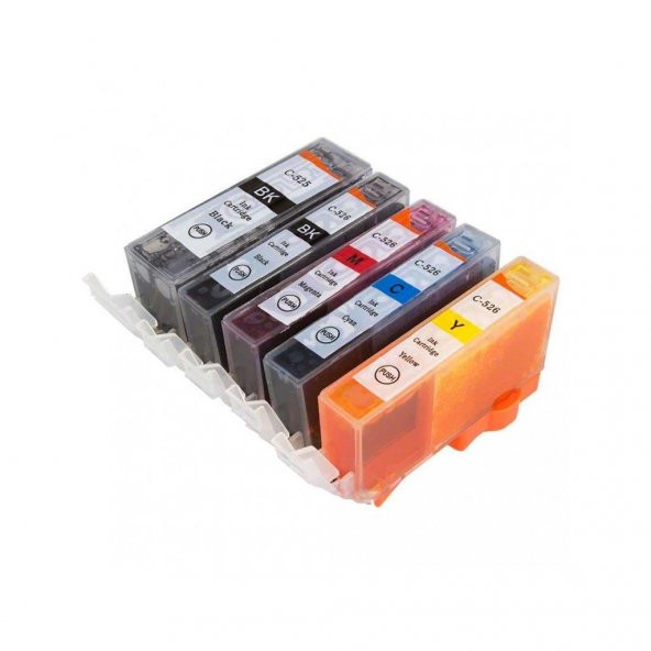 Canon Pixma MG5120 Uyumlu PGI-525-CLI-526 RENK MUADİL KARTUŞ SET ürün görseli 1