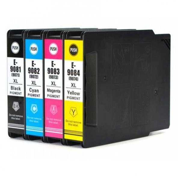 Epson T9081 T9082 T9083 T9084 4 Renk Mürekkep Kartuş seti ürün görseli 1