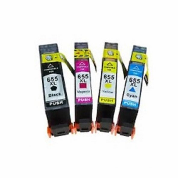 HP Deskjet Ink Advantage 4625 655XL 4 RENK MUADİL KARTUŞ SETİ ürün görseli 1